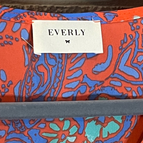 Everly Bright Orange Paisley Wrap Romper - Picture 2 of 5